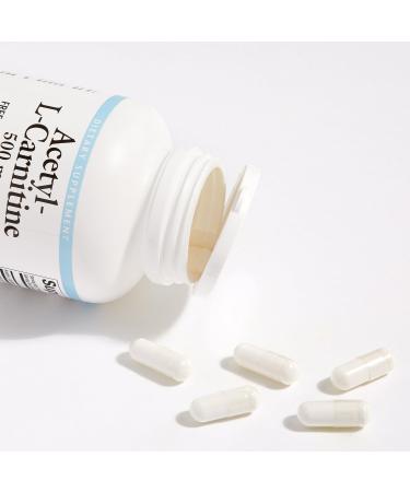 Natural Factors Acetyl L-Carnitine 500mg Capsules - Supports Memory, Concentration, & Brain Function - 120 Caps (60 Servings) - Buy Online on GoSupps.com
