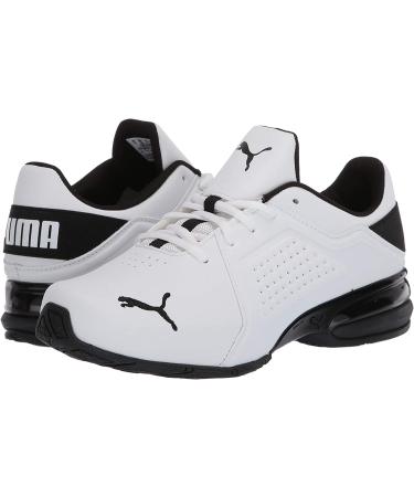 PUMA Men's Viz Runner Sneaker 11 Wide - White/Black | Lightweight Athletic Shoes - Buy Online on GoSupps.com