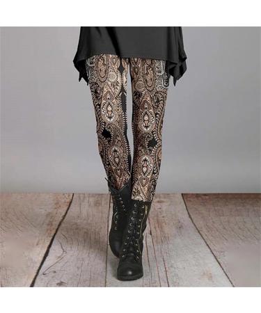 Shop Hanxiulin Women's Autumn & Winter Leggings - Soft Stretchy Pants with Artistic Spray Printing & Easter Bunny Design - Size D XL - Buy Online on GoSupps.com