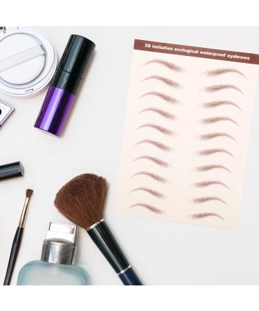  Didiseaon Didiseaon 3 Sheets Waterproof 4D Eyebrow Tattoo Sticker Hair Looking Eyebrow Transfer Stickers Temporary Tattoos For Women Men - Buy Online on GoSupps.com