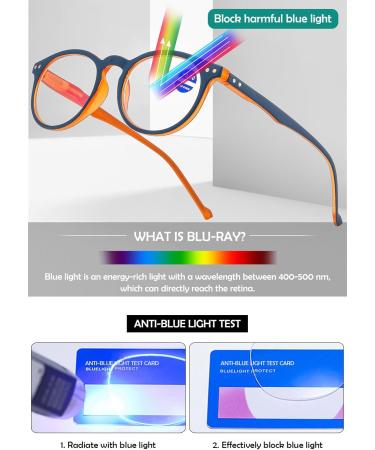 Koosufa Anti-Blue Light Reading Glasses for Men & Women - Oval Round Spring Hinge Visual Aid Available in 1.0 to 4.0 Strengths - Buy Online on GoSupps.com