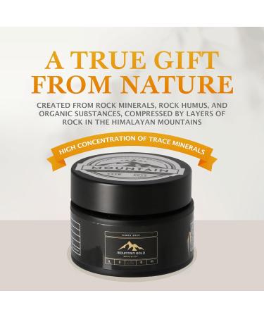 Mountain Gold Shilajit 30g - Original Himalayan Organic Shilajit - Gold Grade 100% Pure - Rich in Fulvic & Humic Acid - Immune System & Vitality Booster - Vegan Supplement - Buy Online on GoSupps.com