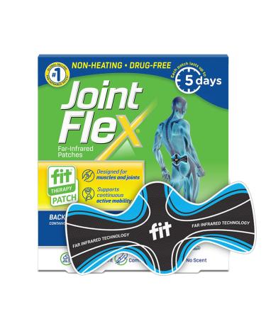 JointFlex FIT Therapy Far Infrared Patch for Lower Back Supports Continuous Active Mobility up to 5 Days/Patch Synthetic Water Resistant Non-Heating Drug-Free 3 Pack 7.87x 3.93