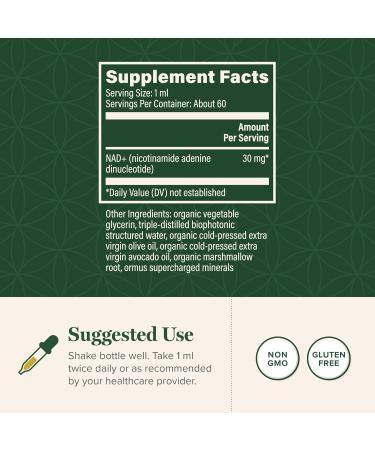 Global Healing Premium NAD+ Liquid Supplement - Sublingual NAD Drops - Liposomal NAD Plus Serum for Cellular Renewal - Nicotinamide Riboside Formula for Men & Women (2 Oz) - Buy Online on GoSupps.com