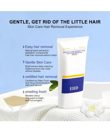EHD Hair Removal Cream Intimate Hair Removal Cream Hair Removal Cream For Women & Men Painless Hair Remover Cream Depilatory Cream For Sensitive Skin Face Legs Private Part (2PC) - Buy Online on GoSupps.com