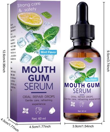 Gum Restore Drops Long Lasting Care Solution 60ml Refreshing Mouth Drops Breath Freshening Dental Care for Adults Seniors Teenagers Travel Home Family - Buy Online on GoSupps.com