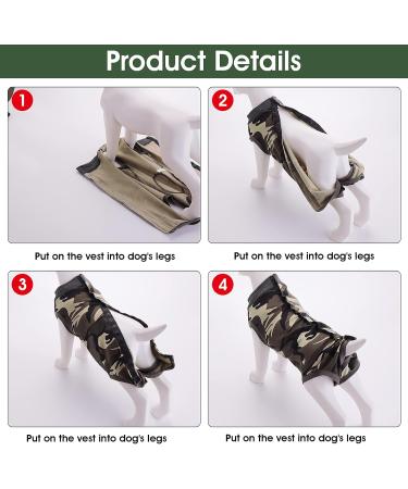 Cobee Dog Recovery Suit - Abdominal Wound Protection for Male Dogs | Post-Operative Snug Fit | L-Size Camouflage - Buy Online on GoSupps.com