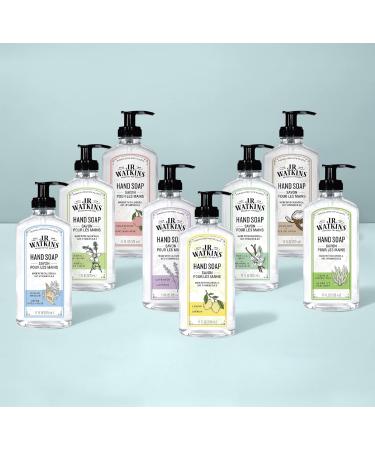 J.R. Watkins Coconut Gel Hand Soap 11 fl oz - Pack of 6 | Made in USA, Cruelty Free | Scented Liquid Hand Wash for Bathroom or Kitchen - Buy Online on GoSupps.com