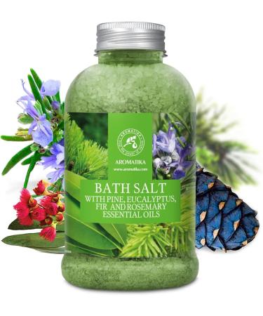 Bathing Salt 600g with Pine Eucalyptus Fir & Rosemary Oils - Sea Salt Bath for Relaxation Wellness & Aromatherapy - Enhance Sleep & Beauty - Buy Online on GoSupps.com