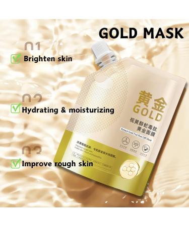 Peel Off Face Masks Retinol Gold Foil Peel Off Mask Gold Facial Mask Anti Wrinkle Anti Aging Face Mask Skincare Blackhead Remover Moisturizing Gold Mask Fade Fine Lines Brightening - Buy Online on GoSupps.com