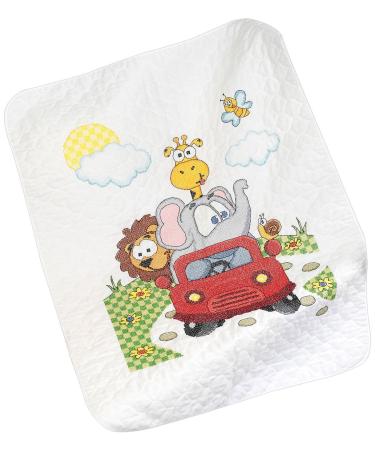 Janlynn Animal Fun Ride Baby Quilt