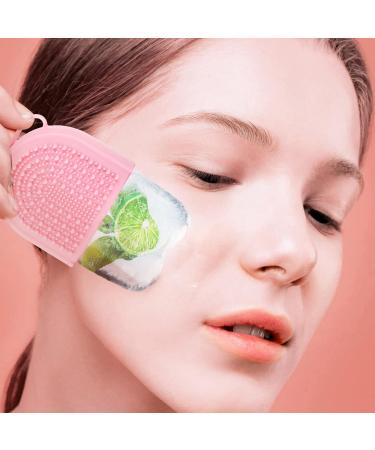 FOMIYES Kids Toy Beauty Face Ice Roller & Ice Cube Tray - Cool Facial Massage for Kids | Silicone Pink Ice Face Roller - Buy Online on GoSupps.com
