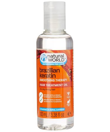 Natural world brazilian keratin hair treatment oil 100ml outlet