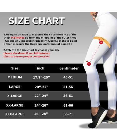 Copper Infused Hamstring & Thigh Compression Sleeves for Men & Women - Quad Support, Ideal for Running, Groin Pulls, Thigh Pain Relief - Medium Black&Gold (Pair) - Buy Online on GoSupps.com