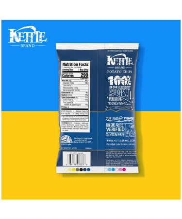 Kettle Brand Sea Salt and Vinegar Potato Chips 2 oz. - Pack of 6 - Buy Online on GoSupps.com
