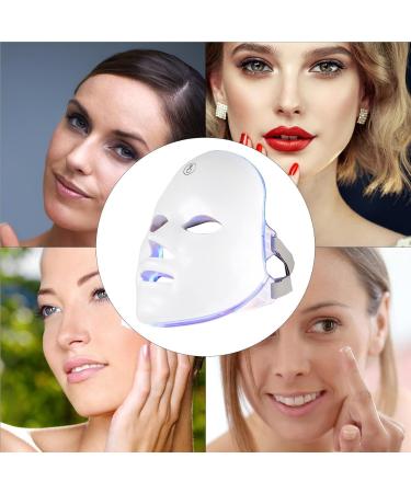 Led Face Masque Care 7 Color LED Light Care Masque | LED Beauty Masque Light Facial Care Rechargeable Skin Care Tool - Buy Online on GoSupps.com