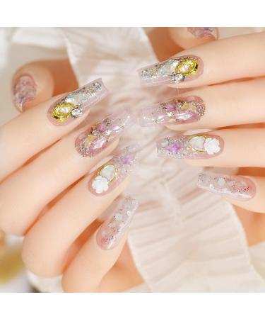 Irregular Seashell Slices Nail Art Flakes - Colorful Shell Supplies for UV Gel Manicure & DIY Crafts - Buy Online on GoSupps.com
