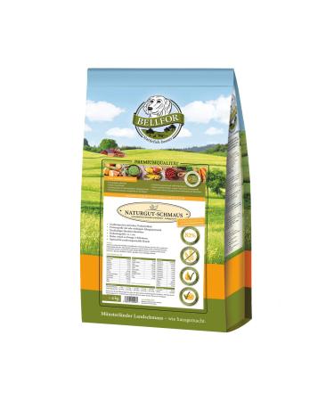 Bellfor Naturgut-Schmaus Dry Dog Food, Cold Pressed, Hypoallergenic with Insect Protein, Rich in Essential Nutrients, 4 kg