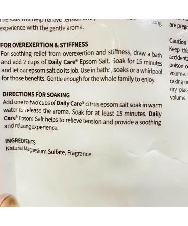 Post Workout Recovery Magnesium Bath & Foot Soak - Epsom Salt Citrus for Inflammation Relief & Muscle Soothing - 2lbs - Buy Online on GoSupps.com