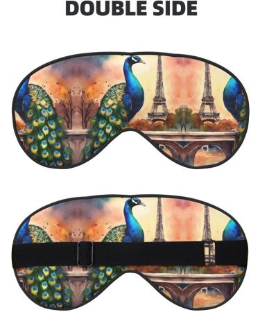Shop Paris Eiffel Tower Oil Painting Sleep Mask - Adjustable Breathable Eye Mask for Ultimate Comfort - Buy Online on GoSupps.com
