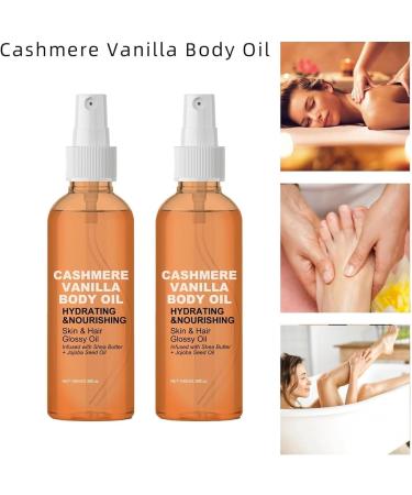 Vanilla and Cashmere Body Oil Deep Nourish Skin Vanilla Cashmere Body & Hair Oil Shiny Body Oil for Body Care - Buy Online on GoSupps.com