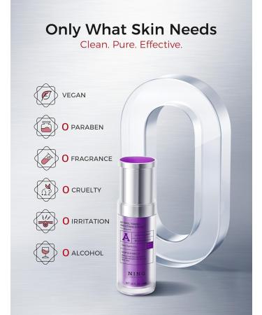 NING DERMOLOGIE Retinol Serum for Face with 300PPM Retinol, Peptides Firming, Anti Aging & Wrinkle Peptides Serum for Face - Korean Skincare for Smoothing & Hydrating, Ideal for Beginners|1.01 fl.oz - Buy Online on GoSupps.com
