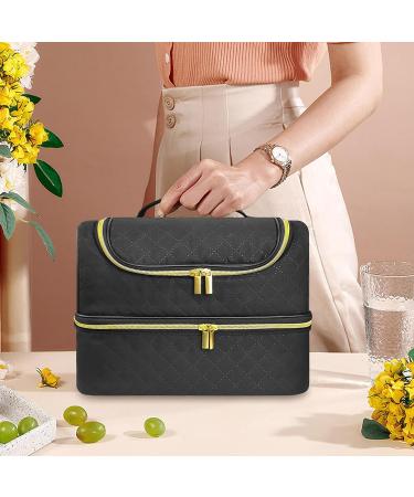  G n rique Gel polish organizer nail polish organizer bag nail kit bag the double-layer nail polish organizer bag contains 60 bottles and a UV nail lamp - Buy Online on GoSupps.com