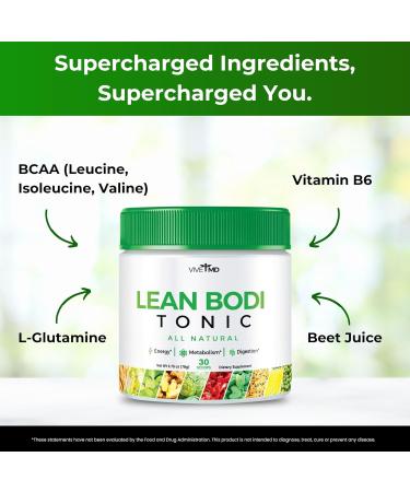 Nagano Lean Bodi Tonic Powder | All-Natural Formula with Vitamin B6 & BCAA for Strength & Metabolism | 3-Pack | International Shipping - Buy Online on GoSupps.com