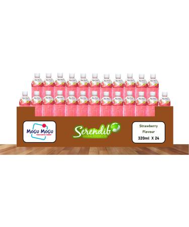 Mogu Mogu Strawberry Flavoured Drink with NATA de Coco 24 x 320 ml