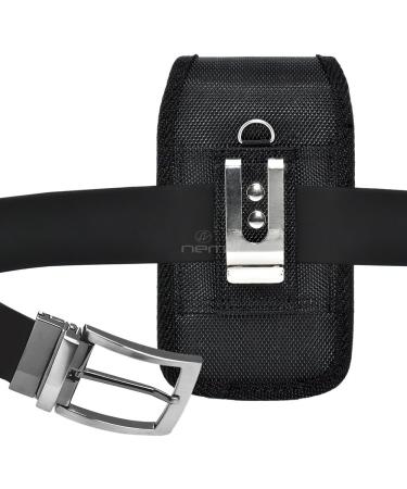 Golden Sheeps Military Grade Heavy Duty Holster - Compatible with Flip Phones & Smartphones - Rugged Nylon Canvas Case with Belt Clip - Up to 4.25x2.25x0.85 - Buy Online on GoSupps.com