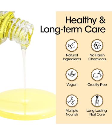 Gellen Cuticle Oil & Softener - 2 Pcs 18ml Nail Care Kit | Cuticle Remover & Strengthener for Gel Polish Manicure Essentials - Buy Online on GoSupps.com