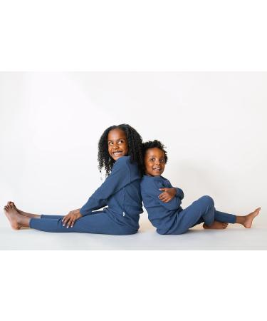DreamBuy Ribbed Pyjama/Tracksuit/Loungewear Unisex Kids | 20 Colours | Boys Girls Baby Clothes Pyjamas | Women Men | 7-8 Years | Blue - Buy Online on GoSupps.com