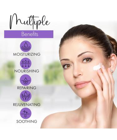 Moisturizing Face Cream with Hyaluronic Acid | Natural Hydrating Facial Moisturizer for All Skin Types | Intensive Hydration with Plant Extracts - Buy Online on GoSupps.com