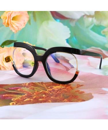 Stylish Round Reading Glasses for Men & Women | Aoolia Bluaufilter Glasses for PC TV & Gaming | Visual Aid Optics (Diopters 3.5) - Buy Online on GoSupps.com