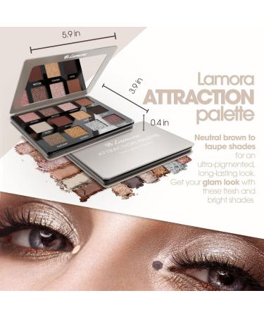 Smoky Eyes Nude Eyeshadow Palette - 12 Highly Pigmented Cool Toned Shades - Travel Size for Professional Everyday Looks - Buy Online on GoSupps.com