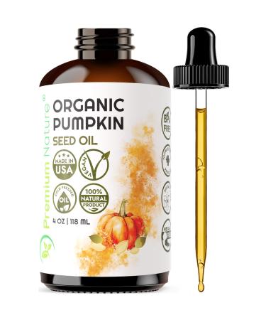 Pumpkin Seed Oil Cold-Pressed Unrefined from Premium Nature 100% Pumpkin Seed Oil for Hair Oil Pure Pumpkin Oil for Skin and Face huile de graines de citrouille pour les cheveux 118ml