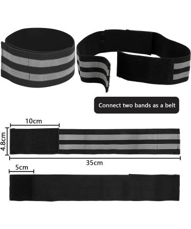 VMUGGA 8-Piece Reflective Tape Set | Elastic Safety Straps & Bracelets for Jogging Cycling & Outdoor Activities - Buy Online on GoSupps.com