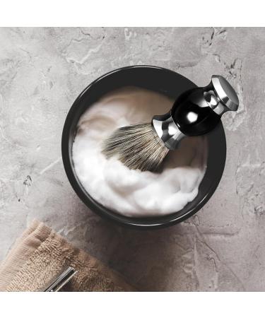 Grutti Badger Shaving Brush - Premium Natural Hair | Black Resin Handle | Wet Shaving Essential - Buy Online on GoSupps.com