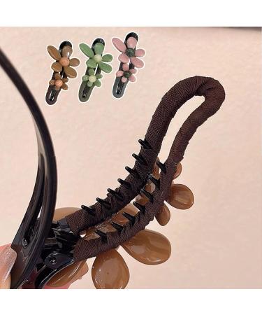 Retro Flower Duckbill Straight Clips Cute Matte Flat Hair Claw Clips Flower Flat Hair Clips Non-Slip Cute Duck Billed Flat Claw Clips Decorative Hair Clips for Thin Thick Hair(MIX-6PCS) - Buy Online on GoSupps.com