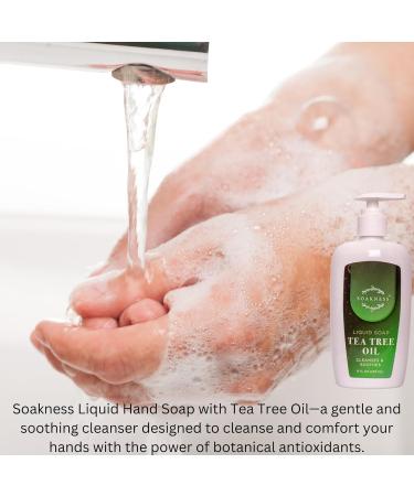 Liquid Hand Soap with Tea Tree Oil - Gentle Cleansing & Nurturing Multi-Purpose Hand Wash 9 fl oz | Shop Internationally - Buy Online on GoSupps.com