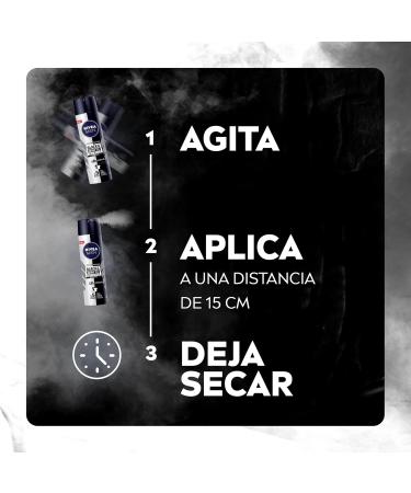 NIVEA MEN Desodorante Antimanchas Black & White Invisible 150ml - Protecci n Antitranspirante 48h Sin Olores Sin Manchas Sin Irritaci n - Env o Internacional - Buy Online on GoSupps.com