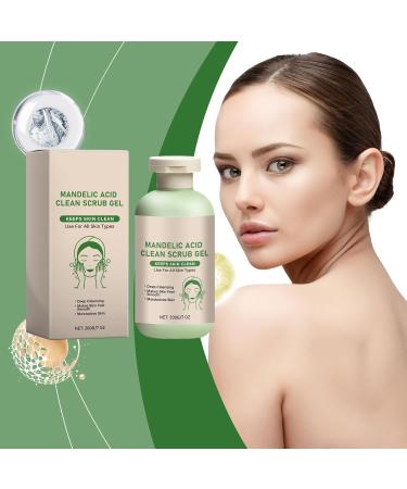 Mandelic Acid Exfoliating Gel Scrub for Face & Body Purifying Pore Refining Peeling Gel Deep Cleansing Moisturizing & Brightening Reduces Blackheads & Uneven Texture for All Skin Types 7Oz - Buy Online on GoSupps.com