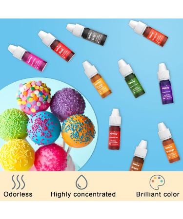 16 Colors Oil Based Food Coloring for Chocolate - Edible Dye for Cake Decorating & Baking - 0.21 Fl.Oz Bottles (Pack of 16) - Buy Online on GoSupps.com