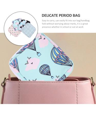 Storage Bags for Women's Bandages - 4-Pack Zipper Period Bags | Perfect First Period Gifts for Girls & Teens | Blue Collection - Buy Online on GoSupps.com