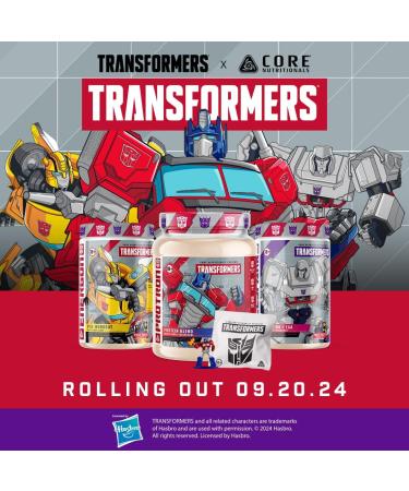 Core Nutritionals Transformers Energon Pre Workout | 300mg Paraxanthine | No Crash Energy & Focus | Free Prize Inside - Optimus Prime | 20 Servings (Mixed Berry Kiwi) Mixed Berry Kiwi 20 Servings - Buy Online on GoSupps.com