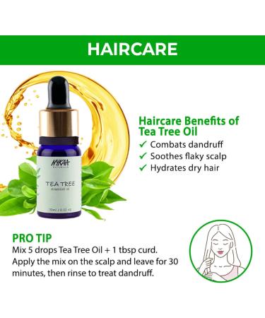 Nykaa Naturals Essential Oil - Tea Tree For Women 0.33 oz Oil - Buy Online on GoSupps.com
