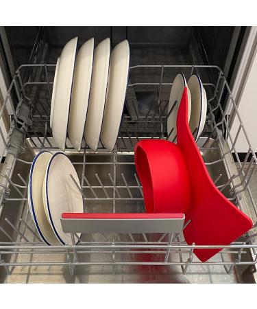 Modaliv Scooper Bowl with Silicone Suction Base (34oz) - Red, Food Grade Silicone, Dishwasher & Microwave Safe - Adaptive Equipment for Adults - Buy Online on GoSupps.com