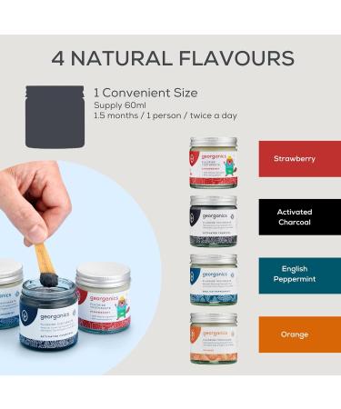 Georganics Kids Fluoride Toothpaste with Hydroxyapatite Natural Non-Foaming Strawberry Toothpaste Fight Cavities Remineralizing Vegan & Cruelty-Free  - Buy Online on GoSupps.com
