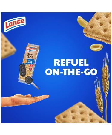 Lance Whole Grain Peanut Butter Sandwich Crackers - 8 Ct Box - Buy Online on GoSupps.com
