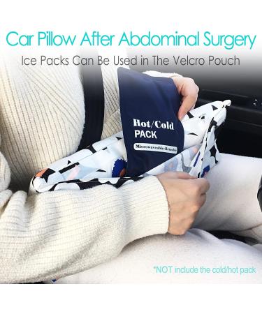 Hysterectomy Pillow for Abdominal Post Surgery Recovery - Comfort for Ice/Heat Packs, Tummy Tuck, Belly Incision - Seatbelt Gift for Women Patients - Buy Online on GoSupps.com